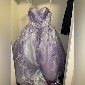 Quinceañera (sweet 15) dress corset with jacket.